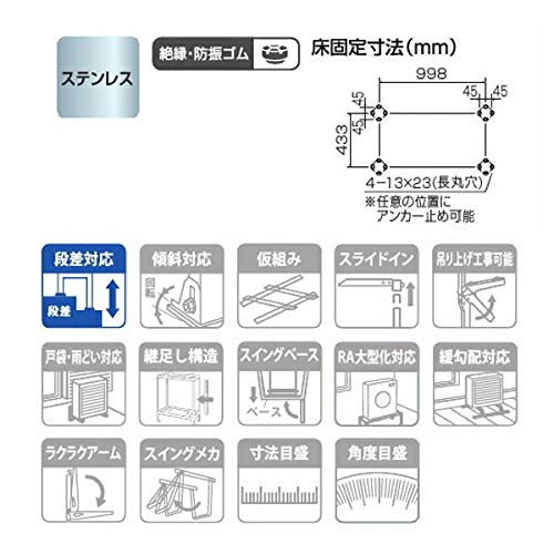 Amazon.co.jp: オーケー器材(O.K. KIZAI) エアコン室外機架台 PA